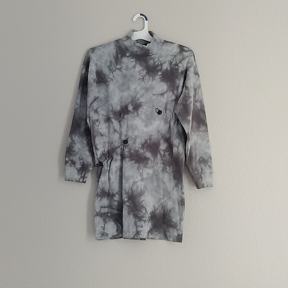 NWT Forever21 Tie-Dye Women Mini Long Sleeve Dress - Picture 3 of 5
